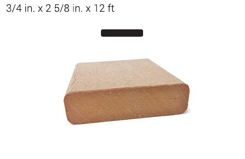 3/4 x 2 5/8 Plastic Lumber