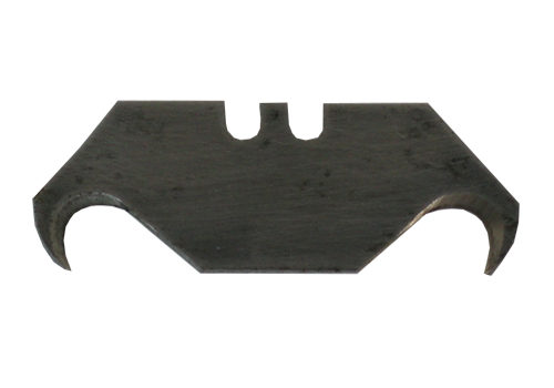 Hooked utility knife blade